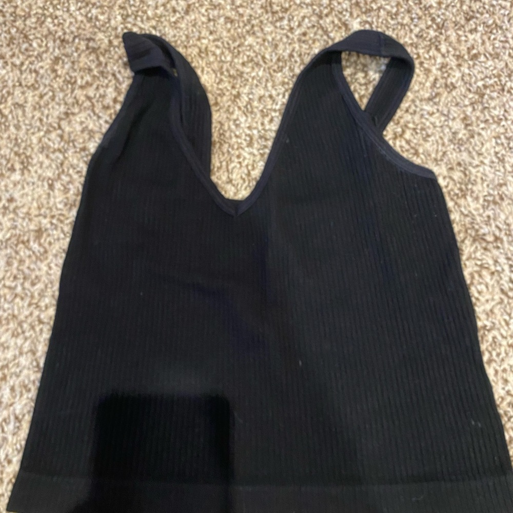Free people black tank top